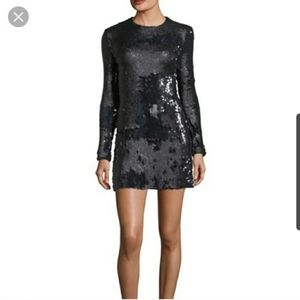 Elizabeth and James Black Sequin Dress